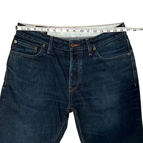 📌 SOLD Hiut Denim Designer Jeans RARE Made in Wales Workr Straight Leg 34x32 - Picture 11 of 16